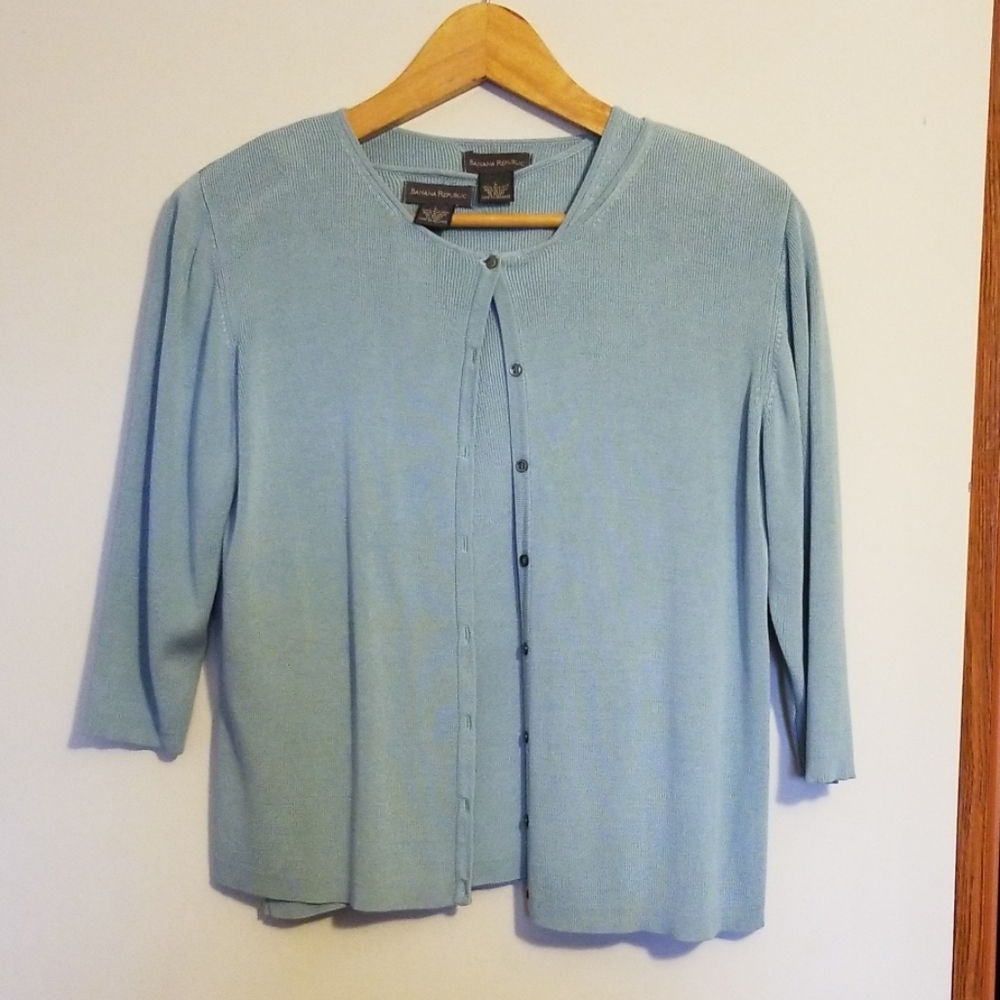 2 piece silk twin set